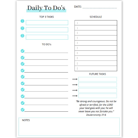 Printable Planner and Journaling Pages