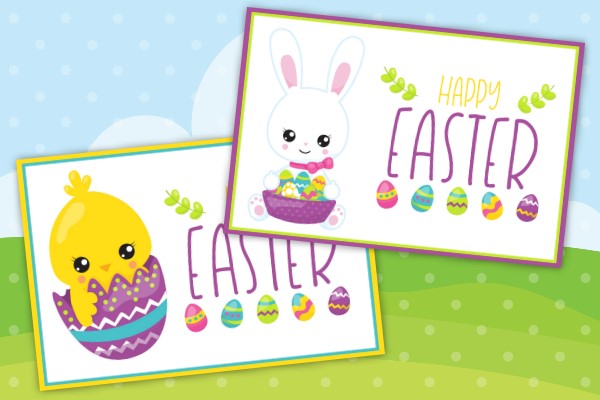 Happy Easter Postcard Freebies